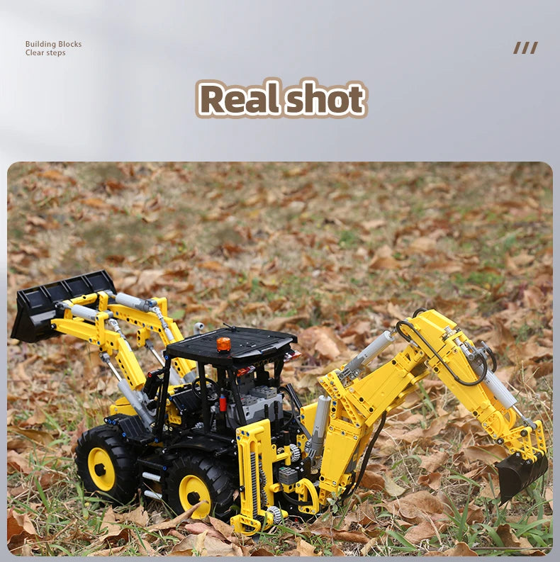 Mould King 17036 camión de bloques de construcción técnico juego de Bulldozer motorizado montaje ingeniería