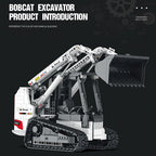 1366 Uds RC Bobcat Skid Steer Loader bloques de construcción coches técnicos