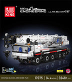 Mould King 17073 17074 coche técnico de juguete Control remoto LTM 1110 grúa montaje de bloques de construcción