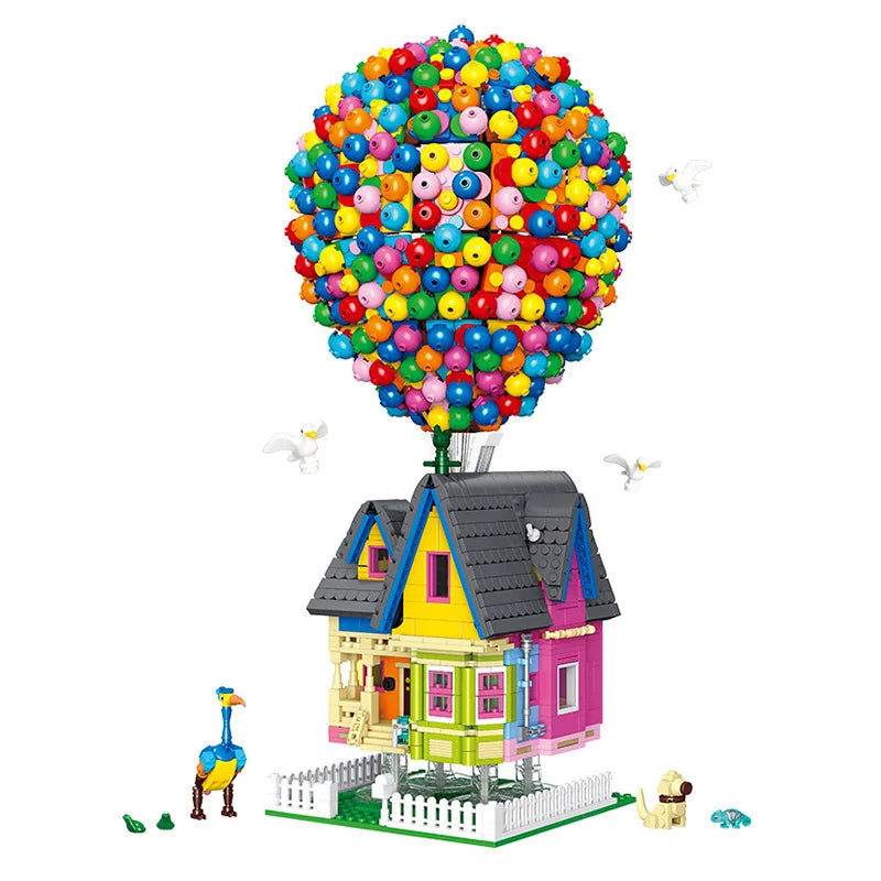 JIESTAR JJ9047 modelo de casa de globos adornos de escritorio Modular City Street View