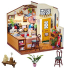 Robotime Rolife-rompecabezas 3D de madera para niños, Kit de casa en miniatura, regalo para niños, DG159