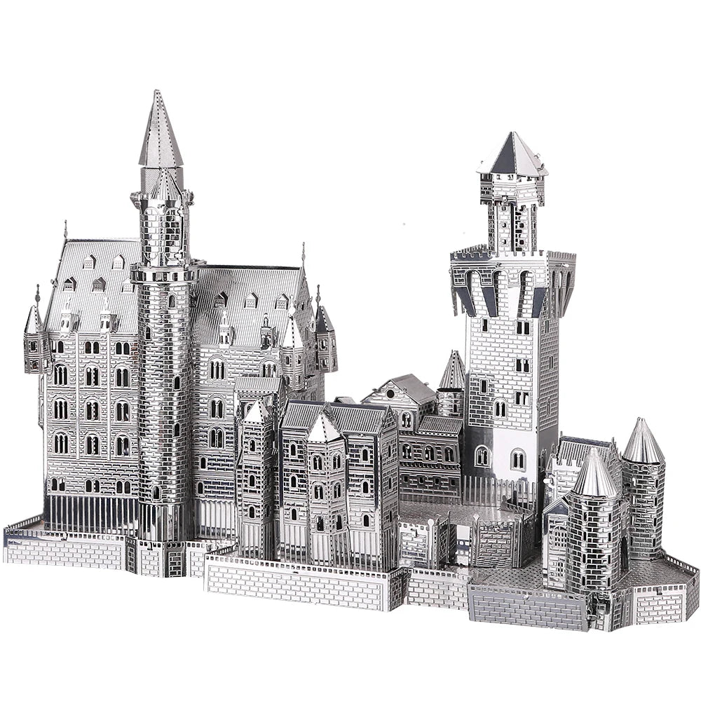 Piececool-rompecabezas de Metal 3D para adultos y adolescentes, modelo de Castillo