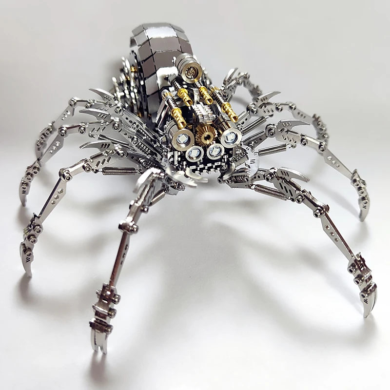 Microworld rompecabezas de Metal 3D Animal Spider King Plus versión modelo rompecabezas DIY Kits de montaje