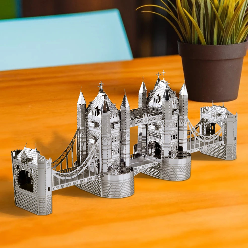 Piececool-rompecabezas de Metal 3D, conjunto de modelos de construcción, Kit de montaje DIY para rompecabezas, arquitectura famosa
