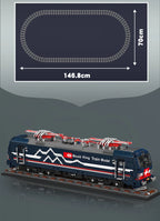 Mould King 12045 Tren técnico de juguete, tren motorizado Vectron MS, bloque de construcción, locomotora RC