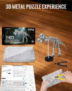 Piececool - Rompecabezas Metálicos 3D, Modelo de Esqueleto de T-Rex