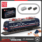 Mould King 12045 Tren técnico de juguete, tren motorizado Vectron MS, bloque de construcción, locomotora RC