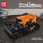 Mould King 17086 camión técnico de juguete, máquina de recibos RC, bloques de construcción, juego de bloques de camión de ingeniería