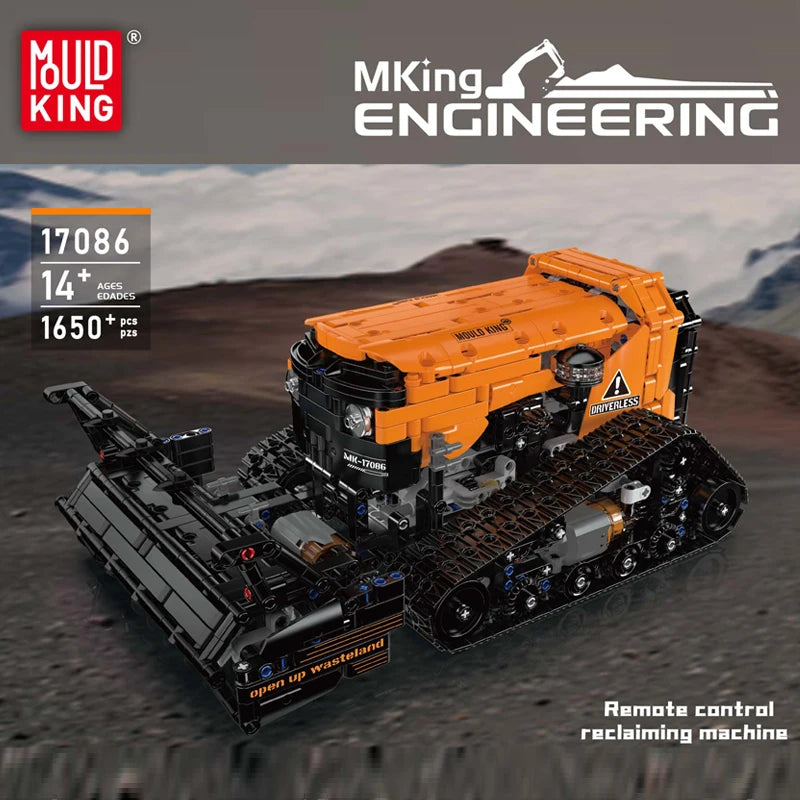 Mould King 17086 camión técnico de juguete, máquina de recibos RC, bloques de construcción, juego de bloques de camión de ingeniería