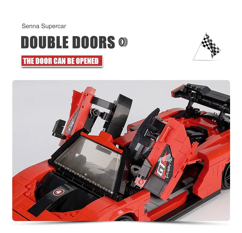 Mould King 10007, bloques de construcción de automóviles técnicos
