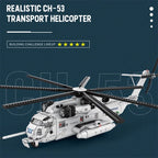 2193 Piezas, Bloques de Construcción del Helicóptero de Transporte CH-53E Sea Stallion, Modelo Militar