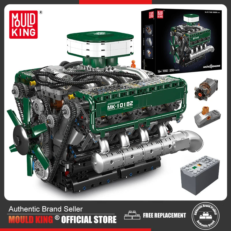 Mould King 10182: motor V8 para automóviles