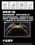 Wasp Mchanical Spider Octopus-rompecabezas 3D, Kit de modelo de Metal con herramientas de montaje