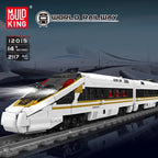 Mould King 12015 Tren técnico de juguete, locomotora RC Fuxing EMU