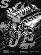 2JZ-GTE bloques de construcción de motor PB8814 técnico SOKUN 2JZ-GTE motor JDM