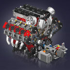 Mould King-juego de ensamblaje de motor V8, F488 supercoche