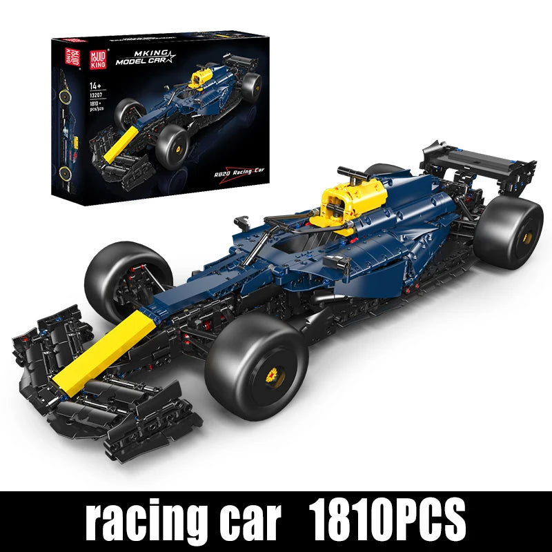 Mould King 13207 juguetes de coche técnico MOC RB20 coche de carreras montaje de bloques de construcción modelo de coche Fomular