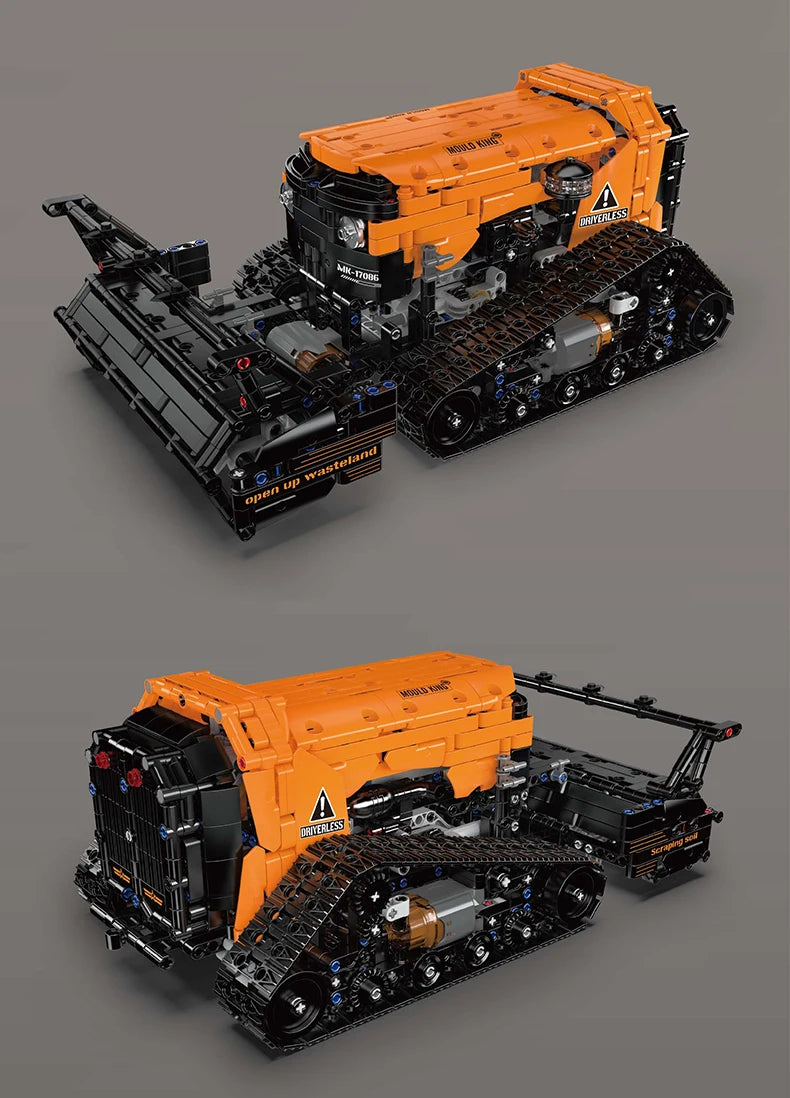 Mould King 17086 camión técnico de juguete, máquina de recibos RC, bloques de construcción, juego de bloques de camión de ingeniería
