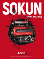 216 Piezas de Bloques de Construcción de Motor 4G63 PB8869B, Bloques de Motor de Coche SOKUN, Motor JDM, Ladrillos Decorativos