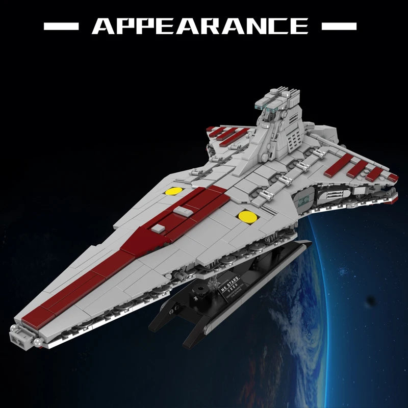 Mould King 21074 Star Plan bloque de construcción la República MOC ataque crucero modelo montaje Star Fighter