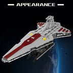 Mould King 21074 Star Plan bloque de construcción la República MOC ataque crucero modelo montaje Star Fighter