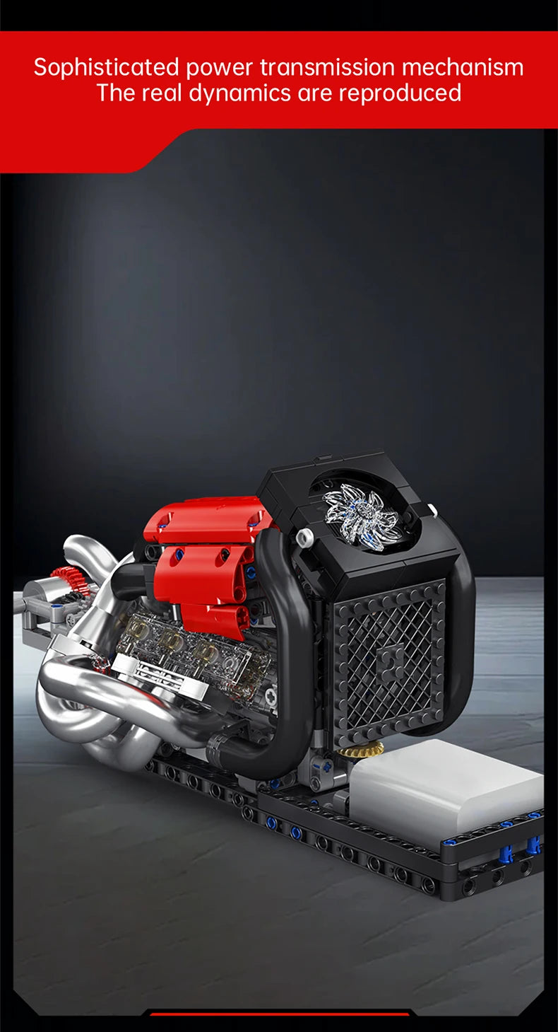 Mould King 10188 juguetes técnicos de motor de coche motorizado STR 13 Fórmula Uno bloques de construcción de motor juego de ladrillos