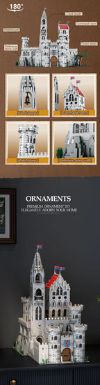 3999 Piezas de Bloques de Construcción de Castillo Medieval Europeo, Modelo de Castillo de Caballeros