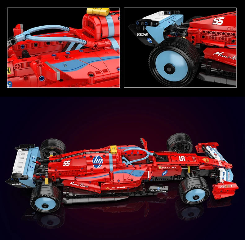 Mould King 13209 juguetes de coches técnicos el coche de carreras FE SF-24