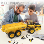 MOULD KING-coche técnico de ingeniería  vehículo de juguete, aplicación RC, camión de basura