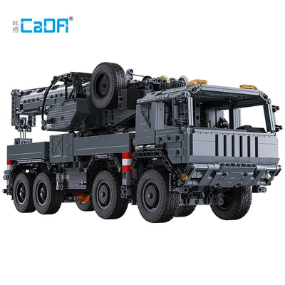 Cada-vehículo de ingeniería militar camión, grúa, bloques de construcción