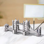 Piececool-rompecabezas de Metal 3D para adultos, rompecabezas de puente de La Torre de Londres, Kits de construcción de modelos
