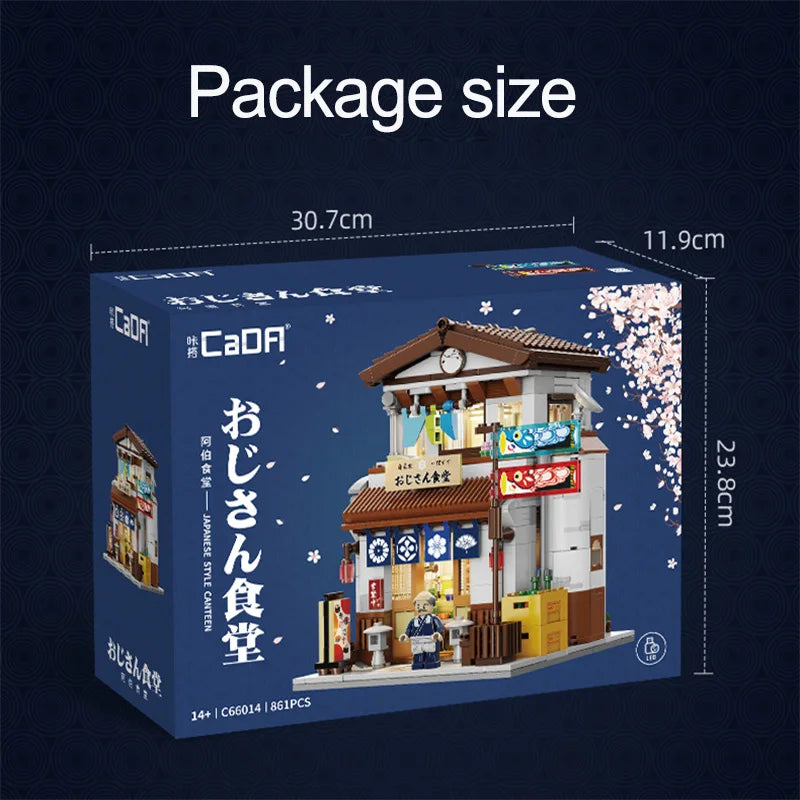 Cada LED ciudad estilo japonés casa