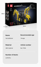 Mould King 17036 camión de bloques de construcción técnico juego de Bulldozer motorizado montaje ingeniería