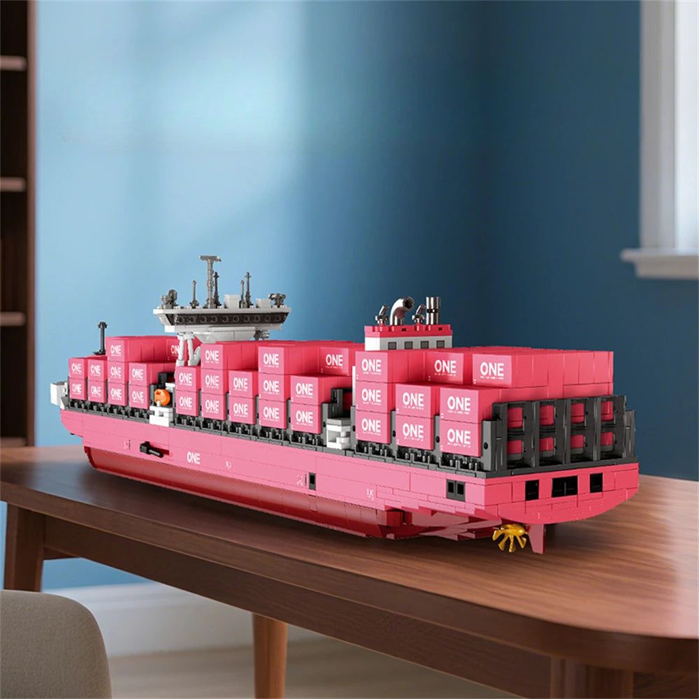 JIESTAR JJ9217 Bloques de Construcción de Modelo de Buque Portacontenedores