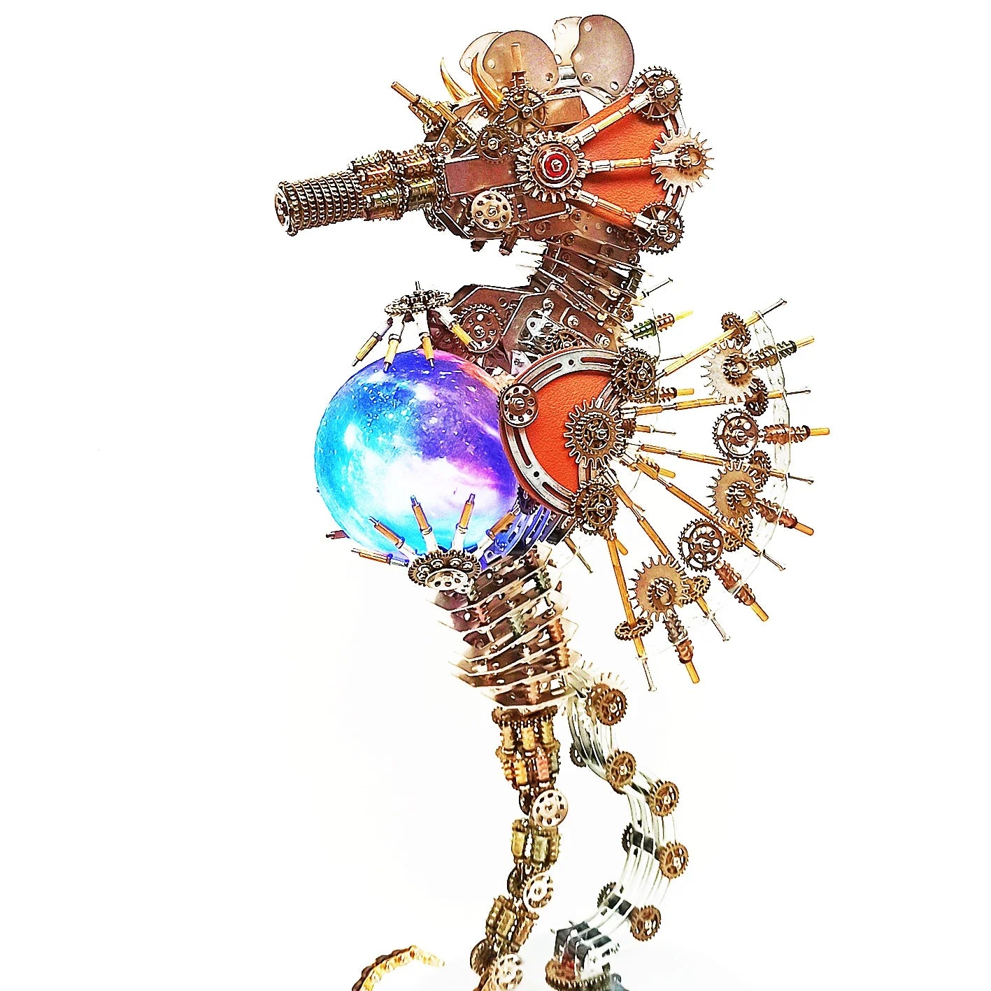 Rompecabezas 3d, Kit de modelo de Metal de caballito de mar mecánico, juguetes de caballito de mar Steampunk, Kits de montaje DIY