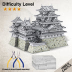 Piececool-rompecabezas de Metal 3D, Kits de modelos de ensamblaje de Castillo Himeji-jo