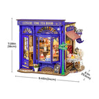 Robotime Rolife tiempo libre salón de té DIY Kit de casa de muñecas en miniatura manualidades pasatiempos increíble regalo para mujeres niños DG171