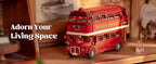 Robotime rolife London Tour Bus 3D rompecabezas de madera modelo de madera coche de juguete para construir manualidades coleccionables regalos para niños niñas