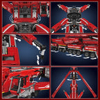 Mould King 17007 17008 Camión Técnico de Juguete, Grúa Liebherr LTM 11200 RC, Bloques de Construcción, Ladrillos