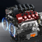 Mould King 10227 juguetes técnicos de motor de coche, motor motorizado V8