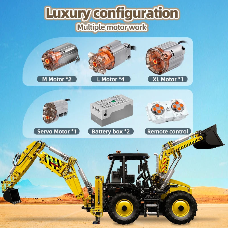 Mould King 17036 camión de bloques de construcción técnico juego de Bulldozer motorizado montaje ingeniería