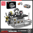 Mould King 10214, juguetes técnicos para motor de coche, motor de pistón rotativo motorizado