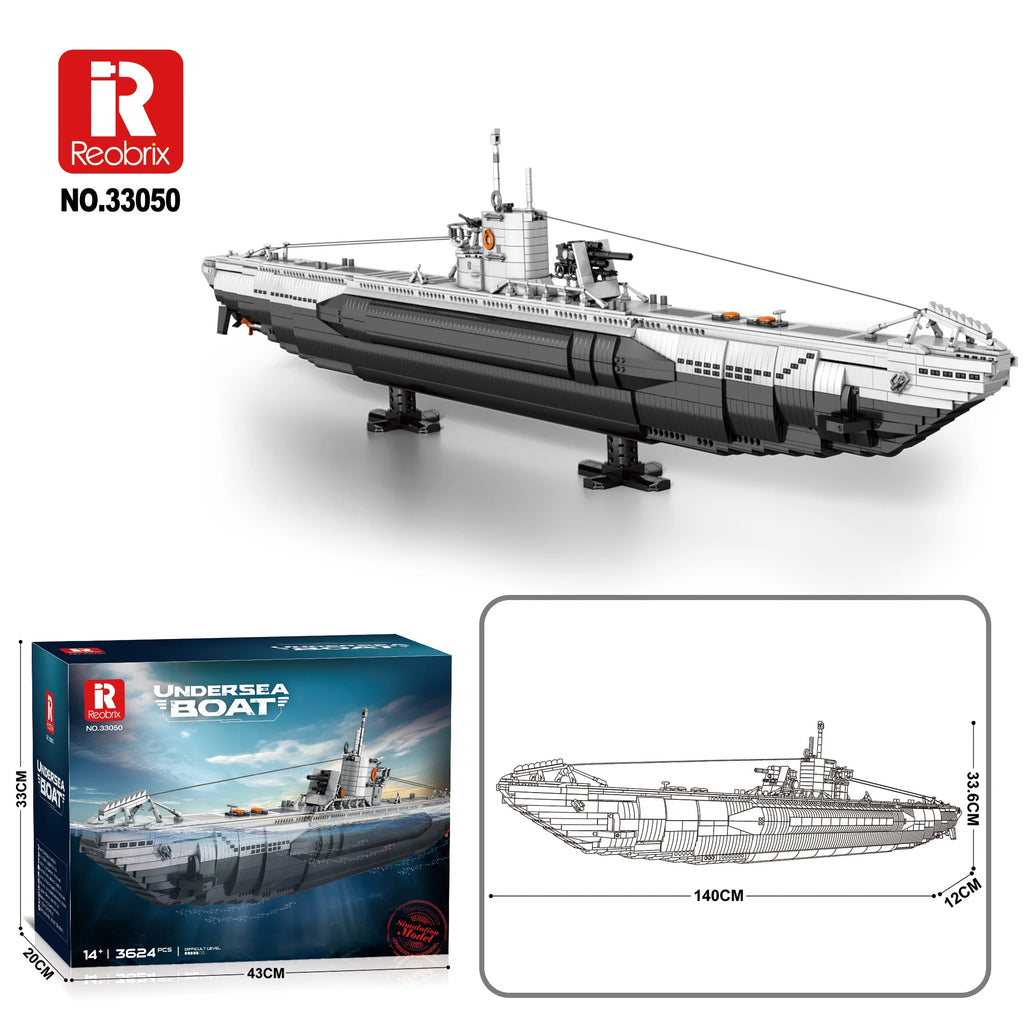 Bloques de Construcción de Submarino Alemán