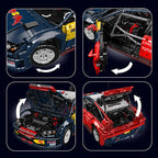 4606 Uds. Bloques de construcción de automóviles de carreras creativos 1:8 montaje de vehículos técnicos ladrillos de coche DIY
