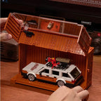 Bloques de construcción MOC Retro para camper, 457 Uds., con caja de exhibición de carro