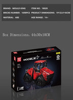Mould King-bloques de construcción de coche técnico MOC-35270 de bloques de construcción, Tractor neumático sobre orugas, montaje de modelo de camión