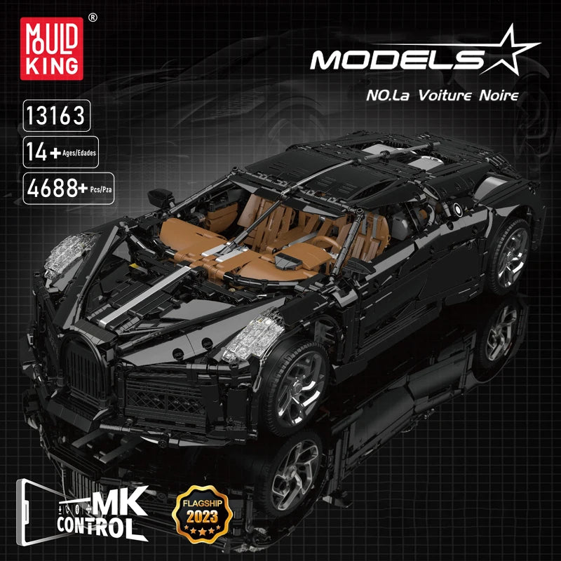 Mould King-bloques de construcción de coche técnico para niños, juguete de modelo de coche de carreras deportivo con Control remoto
