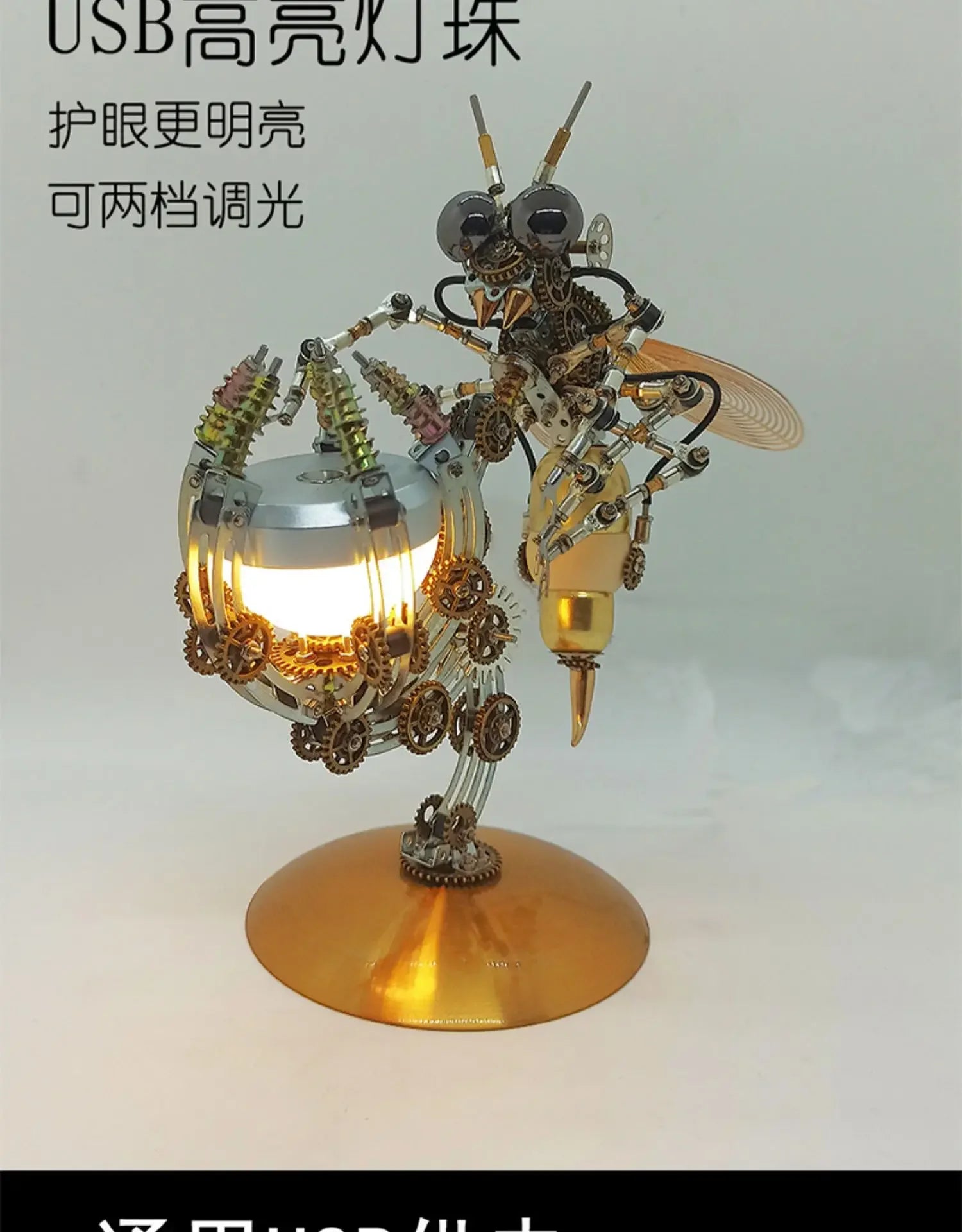 Wasp Mchanical Spider Octopus-rompecabezas 3D, Kit de modelo de Metal con herramientas de montaje