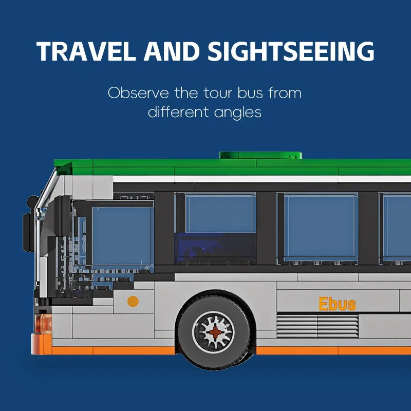 712 Uds. Coche de tráfico verde pasajero turismo autobuses extendidos