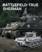 Piececool-rompecabezas de Metal 3D M4 Sherman, tanque medio